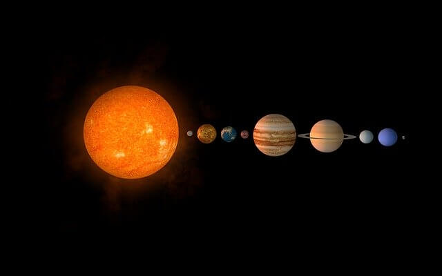太陽系のイメージ